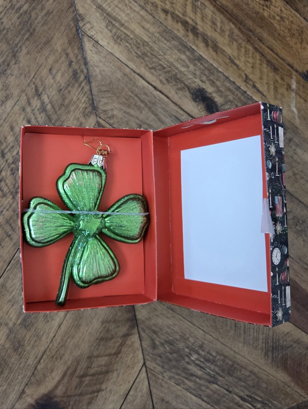 John Derian For Target Four-Leaf Clover Glass Christmas Tree Ornament